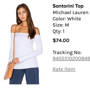 Michael Lauren - Off the shoulder out of stock